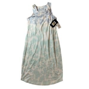 New with Tags Marc New York Performance Summer Dress. White and Blue. Size M